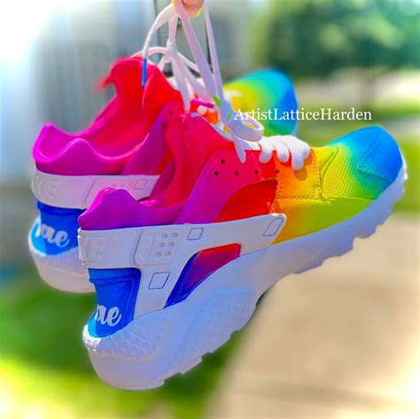 nike hurachi rainbow splatter|nike huarache boots.